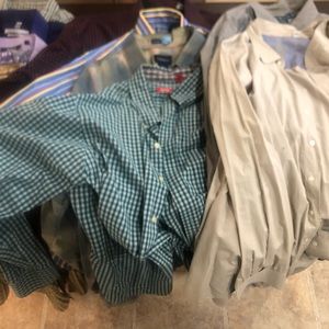 Big Guys Bundle. 11 Button Down Shirts. Polo, Abercrombie, etc.